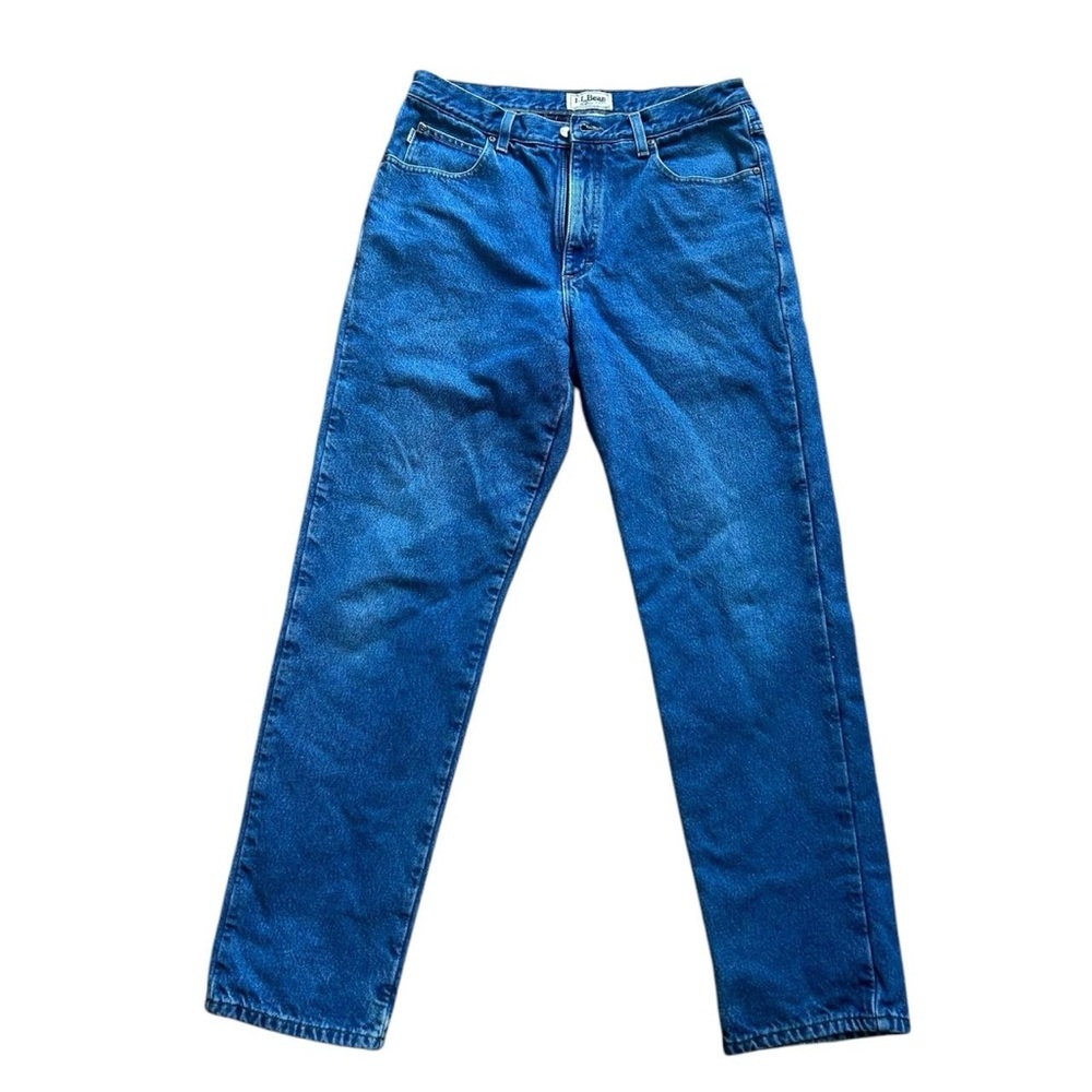 L.L. Bean Classic Fit Jeans with Flannel Lining Size 34x32